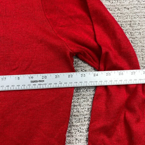 Ugly Christmas Sweater Knit Unisex One Size Fits Most Red Bacardi Fits Men M-L - Picture 7 of 8